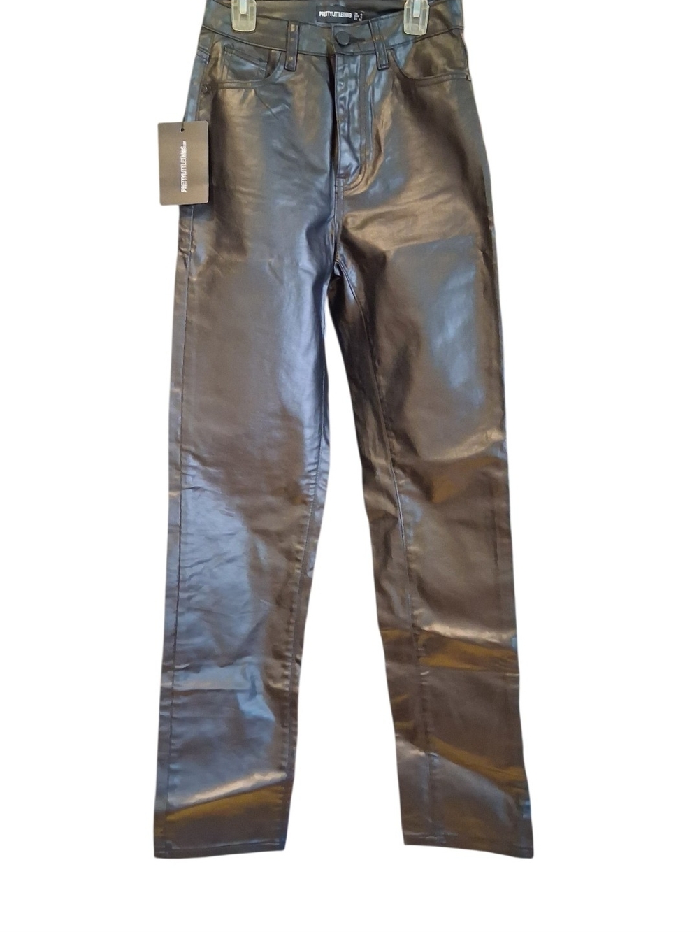 PrettyLittleThing Black Faux Leather Pants